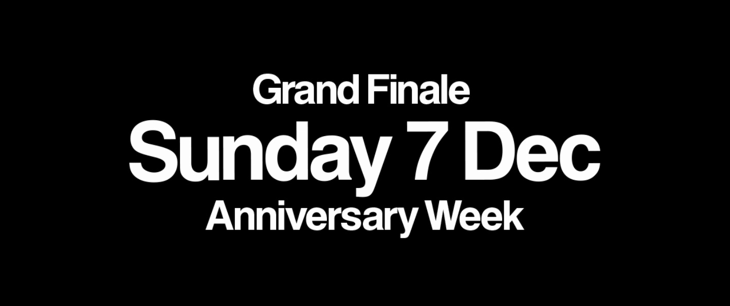 GRAND FINALE - SUN 7 DEC